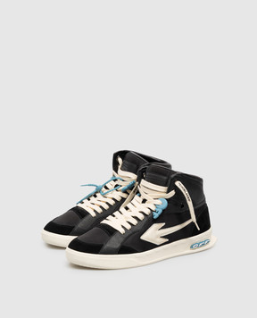 Off-White Black combination high-tops End Of Play OF05796101