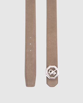Stefano Ricci Beige suede belt N381SDC366P