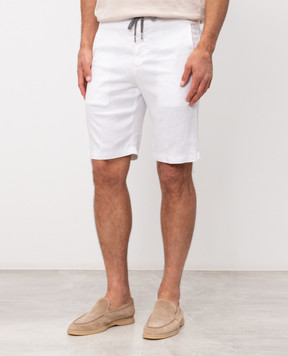 Marco Pescarolo White linen shorts CENITO5302