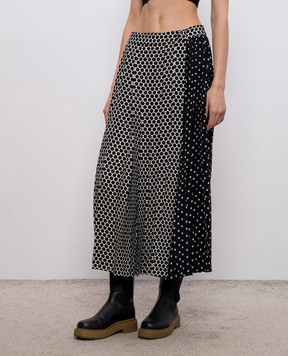 Max & Co Black polka dot pleated skirt MCORICAMO