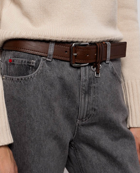 Max & Co Brown leather belt with pendants MCASALICE