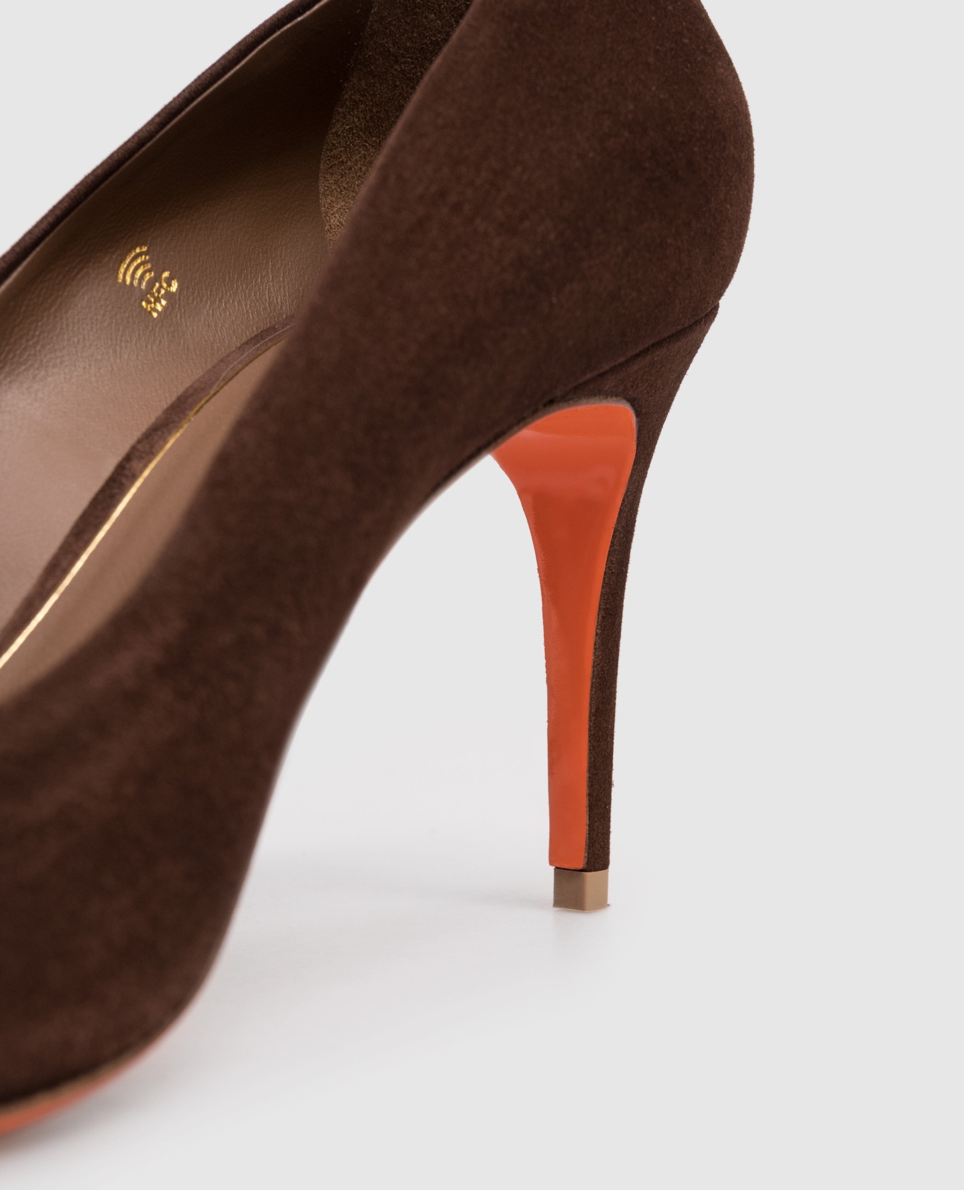 Brown suede shoes Santoni 5