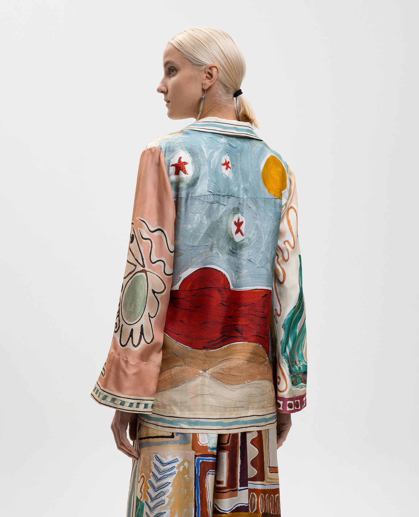 

Michelle silk blouse Alemais, White