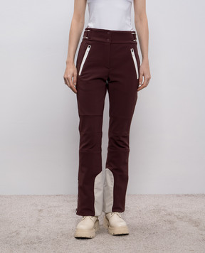 Brunello Cucinelli Burgundy ski pants MM134P8777