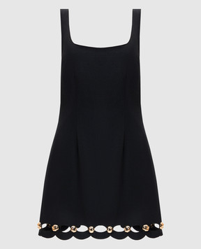 Simkhai Lindley black linen mini dress 1261195SW