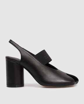 Maison Margiela MM6 Black Anatomic leather slingbacks S59WP0213P3628
