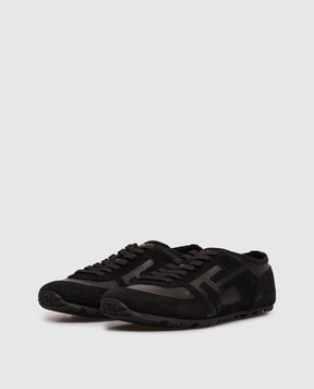 Balmain Black suede Racer sneakers GM1VI410LTNA