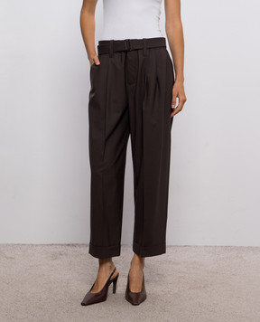 Brunello Cucinelli Brown wool pants MPW07P8995
