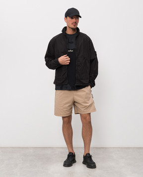 Stone Island Black T-shirt with logo print L1S152100002S0365