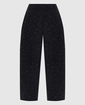 BOBOUTIC Blue pants with wool and cashmere 5165