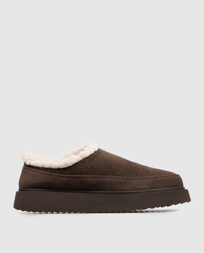 Inuikii Brown suede mules 10140260021