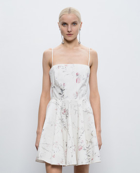 Givenchy White dress with floral print BW22VR16RD