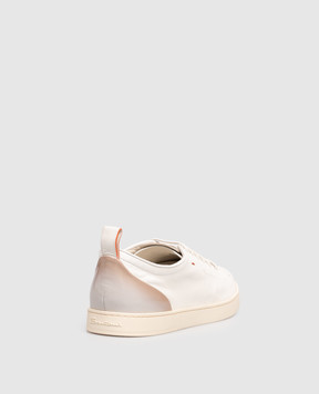 Santoni White leather sneakers MBNO22184TIRTFRI