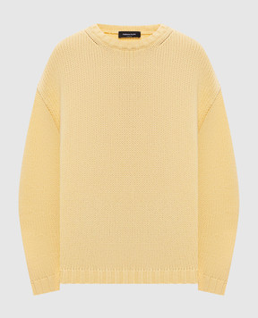Fabiana Filippi Yellow wool, silk and cashmere sweater MAD226F016N128
