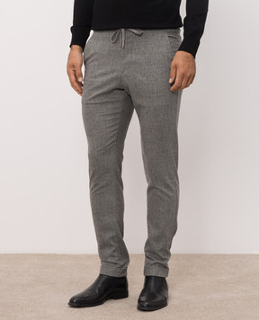 Marco Pescarolo Gray wool and cashmere pants CARACCIOLO5429