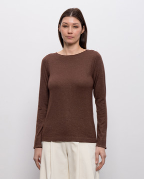 Brunello Cucinelli Brown jumper with lurex M41800008P