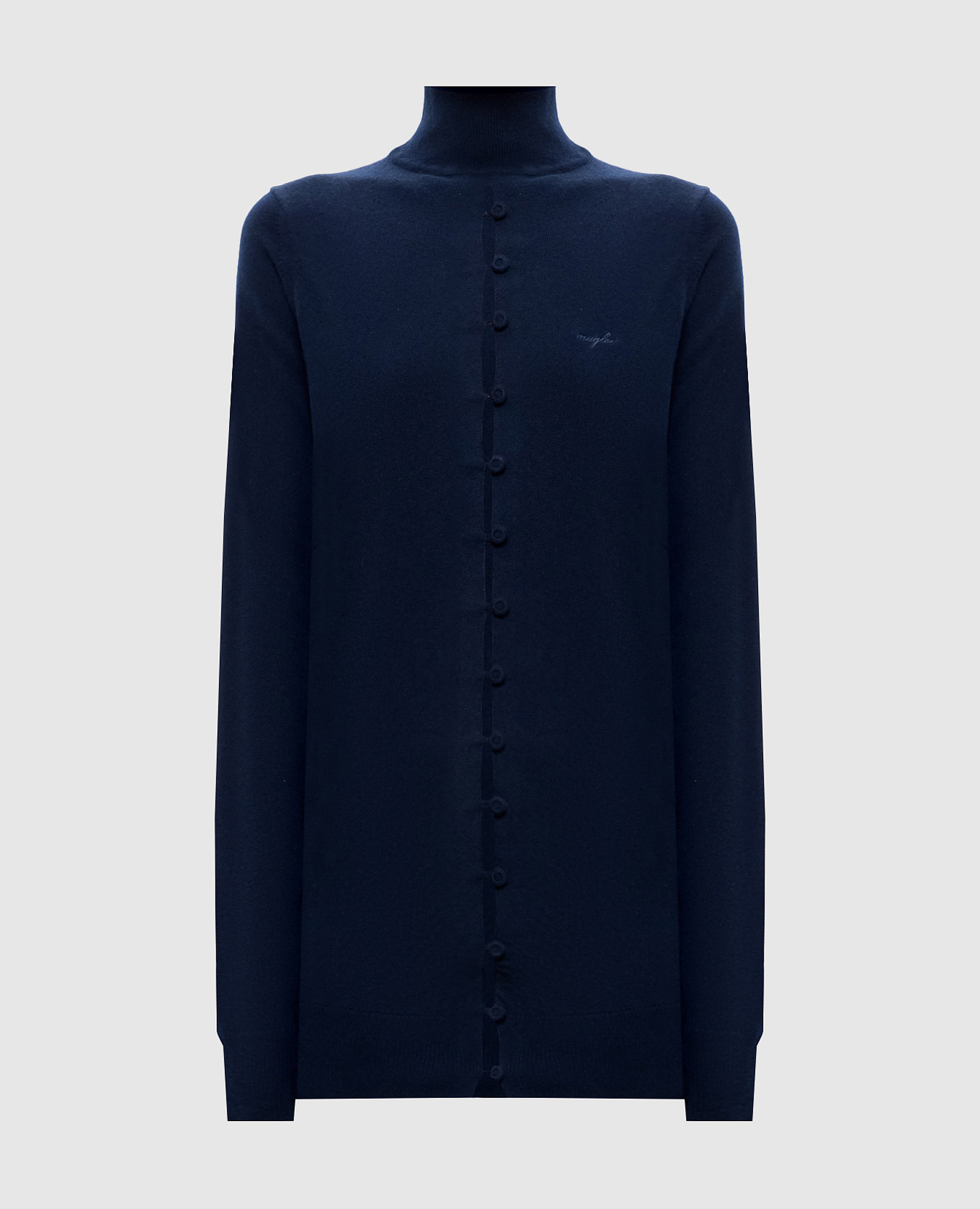 Blue top with logo embroidery Thierry Mugler
