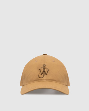 JW Anderson Brown cap with monogram embroidery AC0417FA0485m