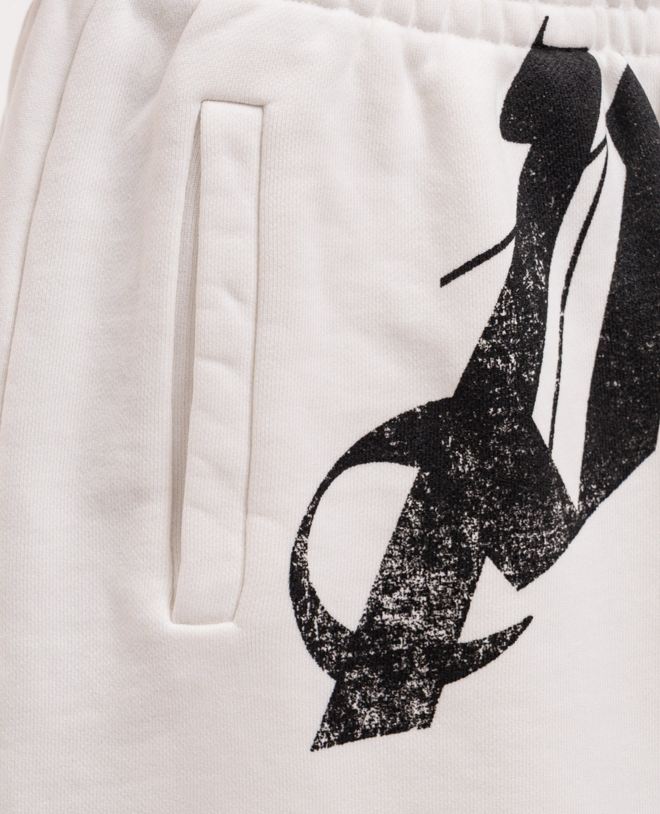 

White shorts with logo print Palm Angels