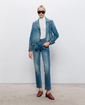 Tom Ford Blue jeans with a worn effect PAD126DEX243