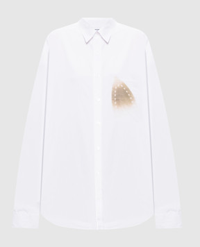 Vetements White shirt with logo embroidery ME76SH045Ww