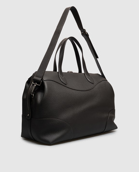 Enrico Mandelli Dark brown leather travel bag GEORGE7213