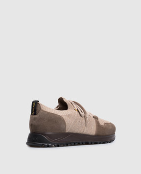 Doucal's Beige combination sneakers DU3221SYDNPX782