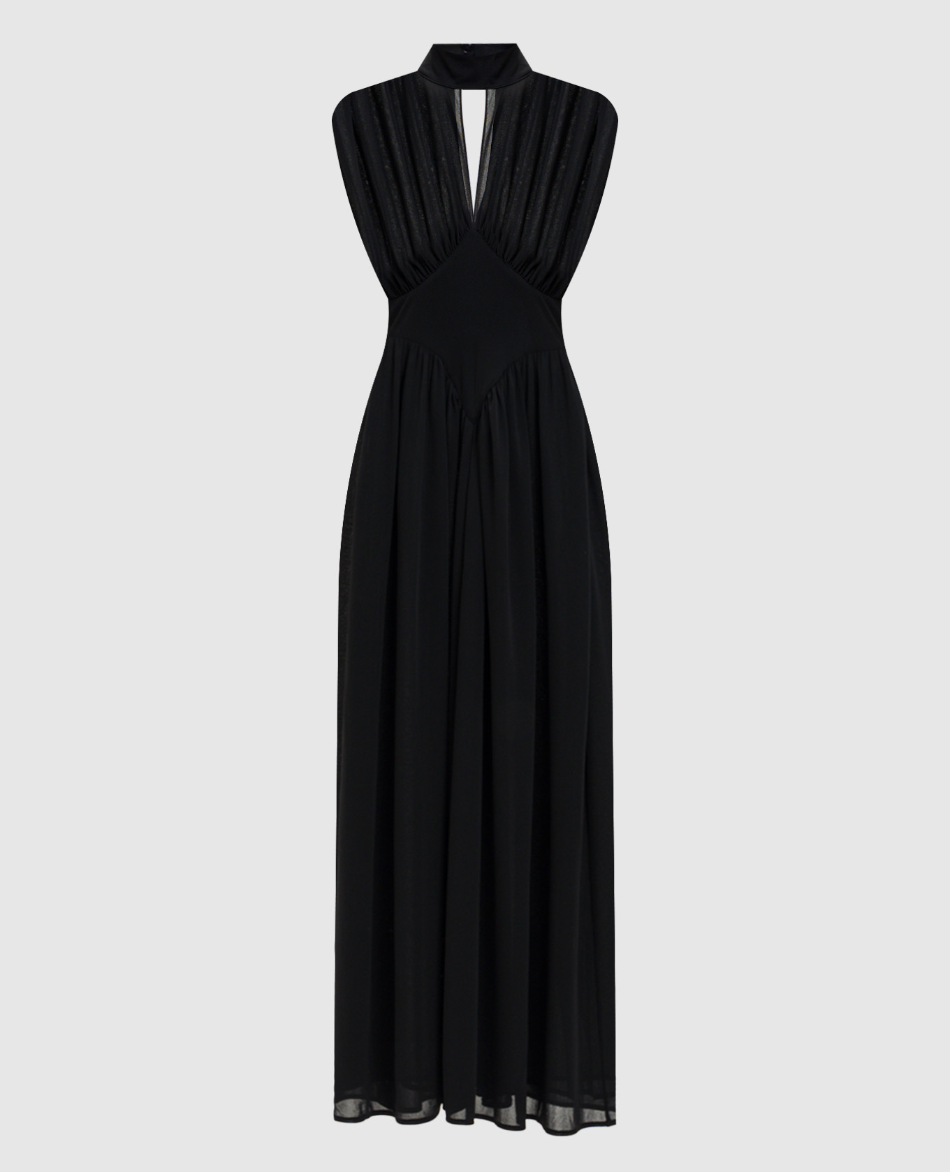 

Black midi dress with drapery Twinset