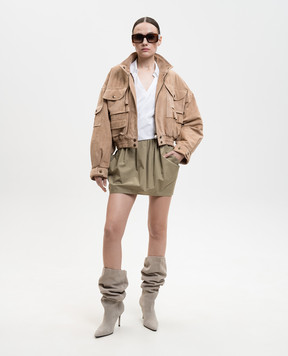 Balmain Beige suede jacket GF0TFA85LB12