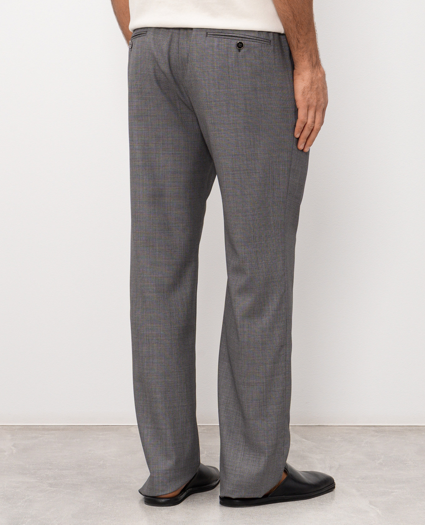 Gray wool pants Dolce&Gabbana 4