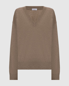 Brunello Cucinelli Brown cashmere pullover M12244412