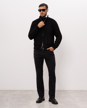 Enrico Mandelli Black combination jacket 4T107A7405