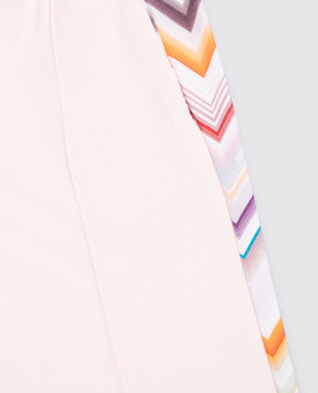 Missoni Children's pink printed sweatpants MZ6A30Z3183