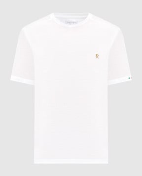 Stefano Ricci White T-shirt with monogram MNH6105140TE0001