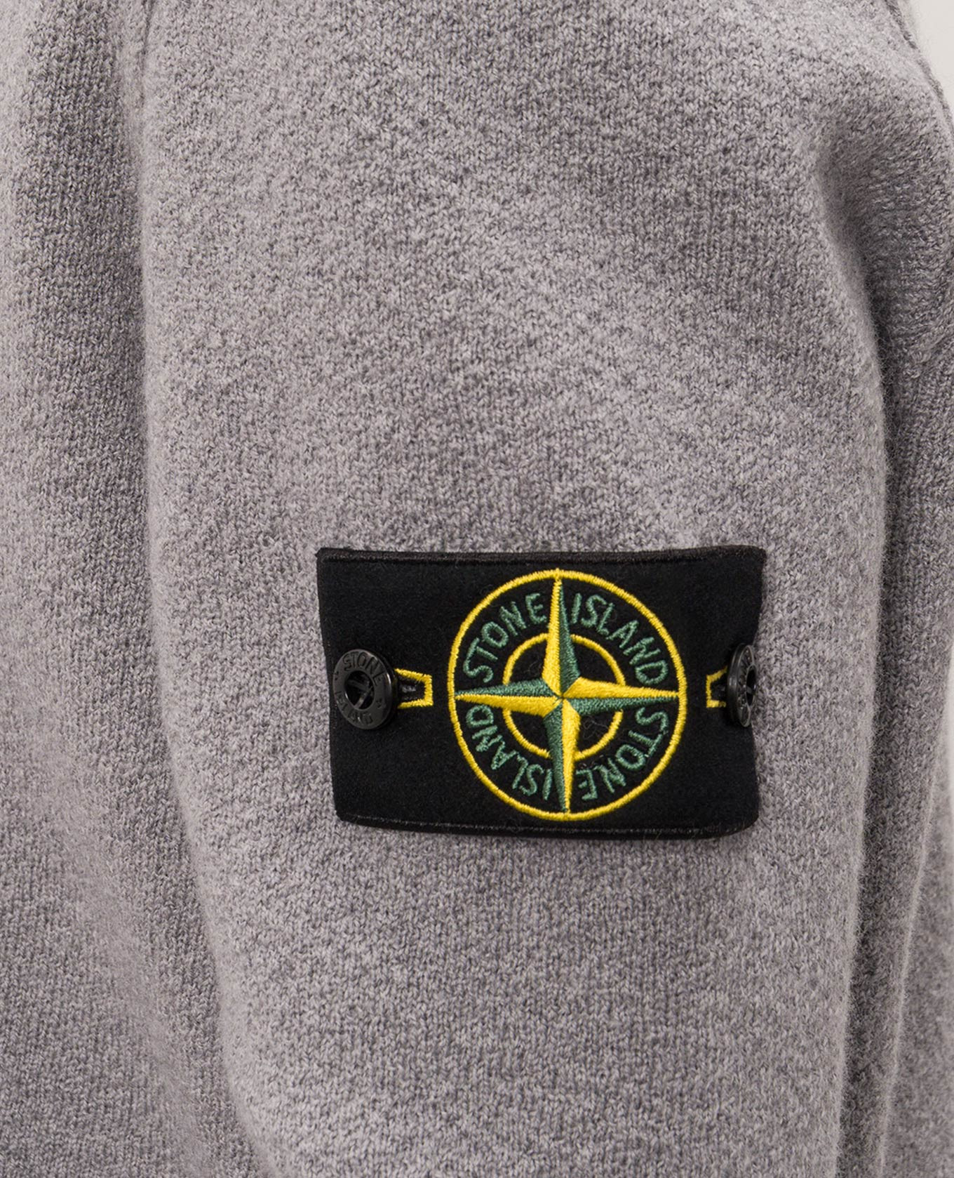 Gray wool cardigan Stone Island 5