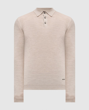 Enrico Mandelli Beige wool polo shirt 2K035A5422