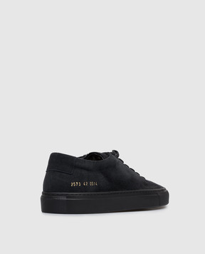 Common Project Black suede Achilles sneakers 2573