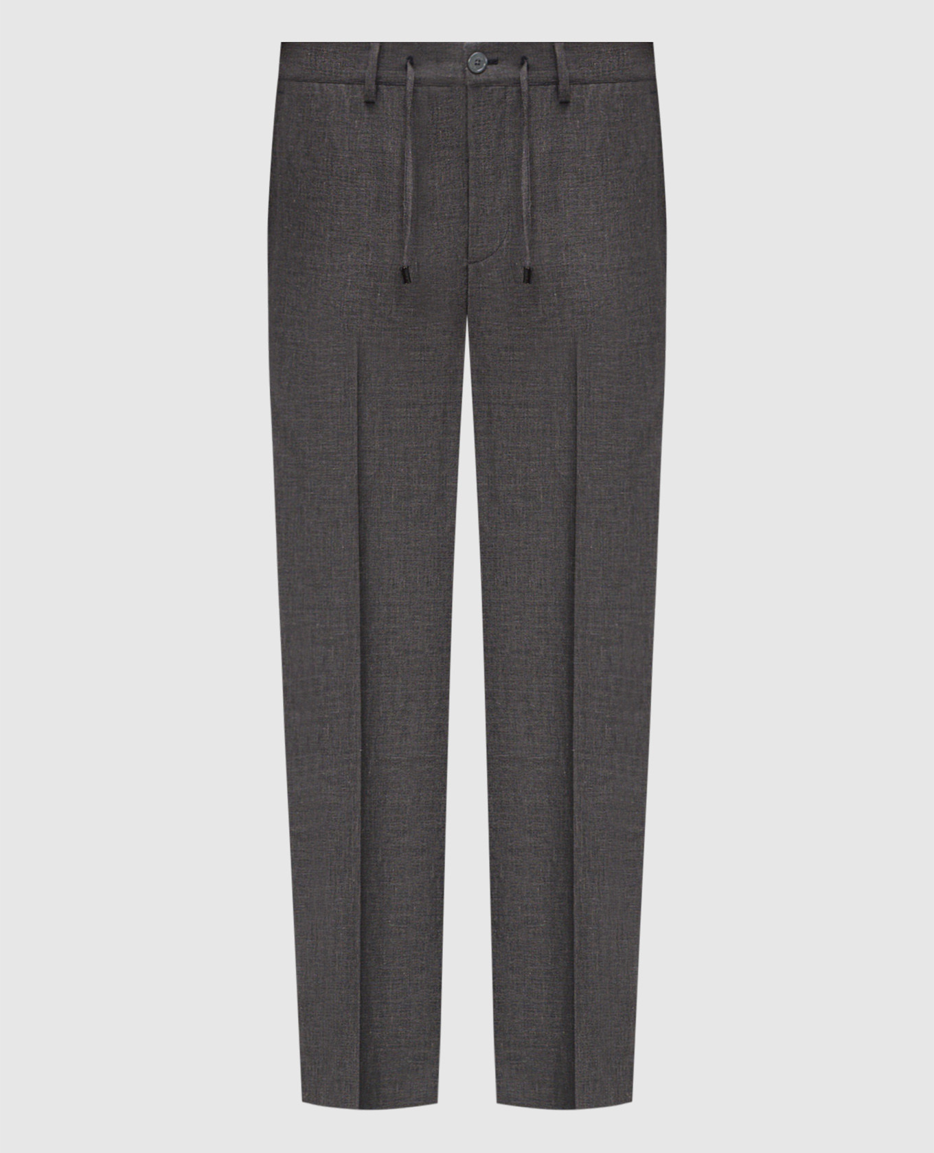 

Grey linen, wool and silk trousers with emblem Stefano Ricci