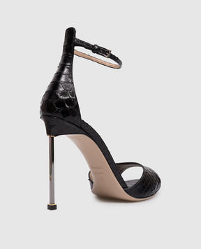 Tom Ford Black Python Spire Leather Sandals W3814LCL516R