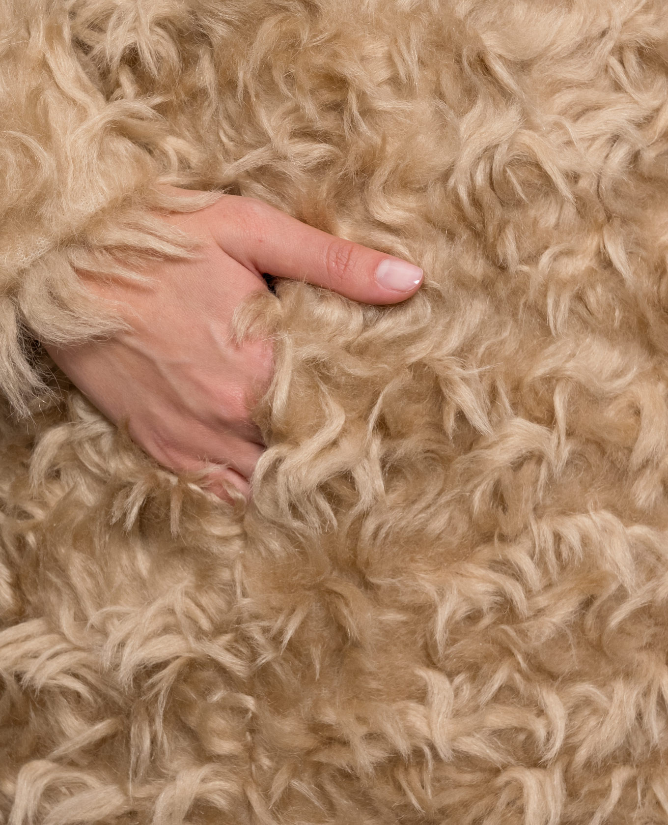 Beige coat with wool Peserico 5