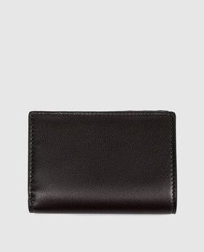 Balmain Black leather wallet with logo HM1MM097LNSA