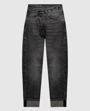 R13 Black jeans with cuffs R13W2048549A