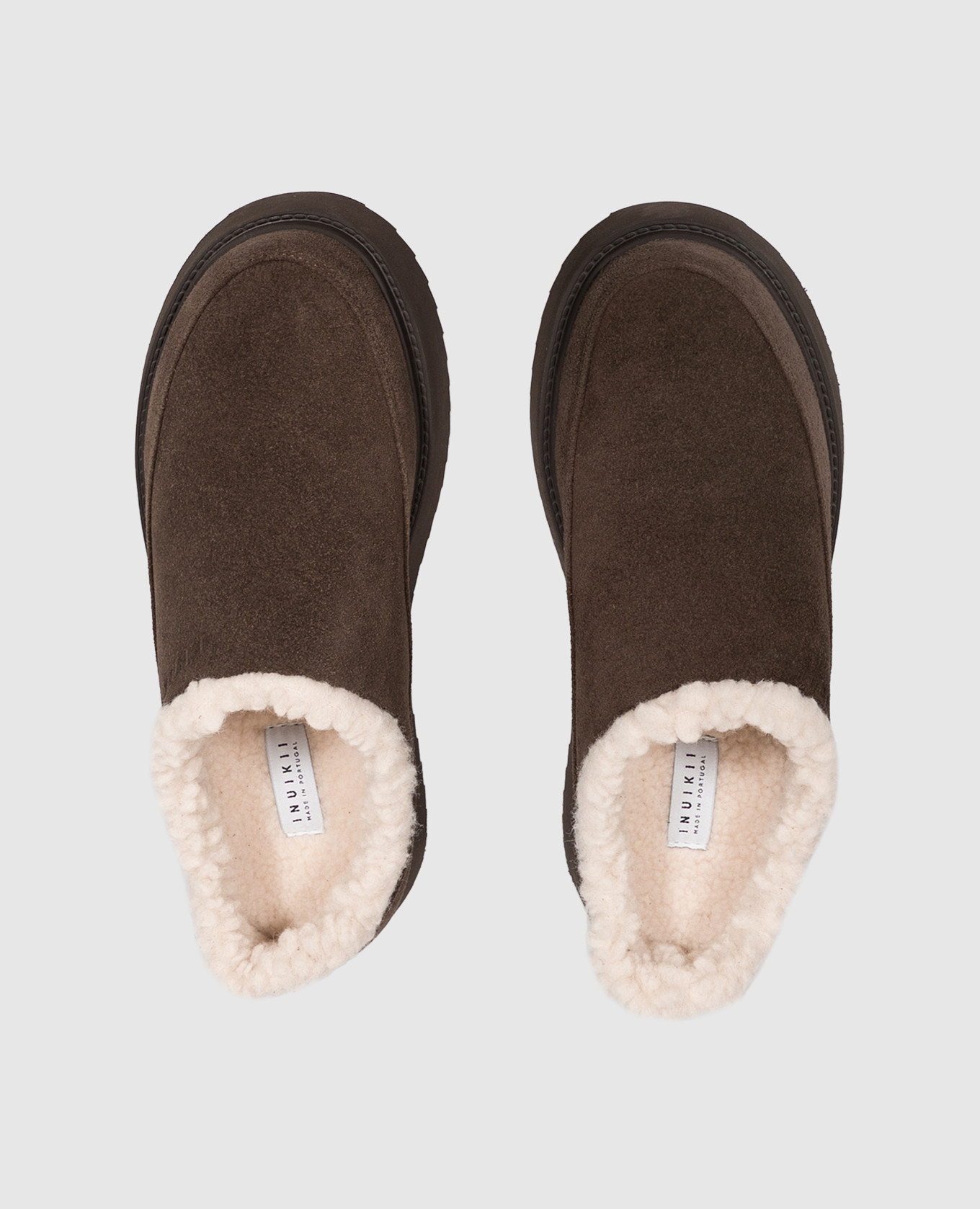 Brown suede mules Inuikii 4