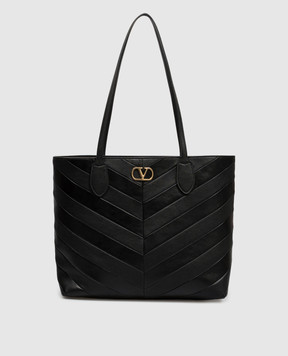 Valentino Black leather Jean tote bag 9W2B0T79KID