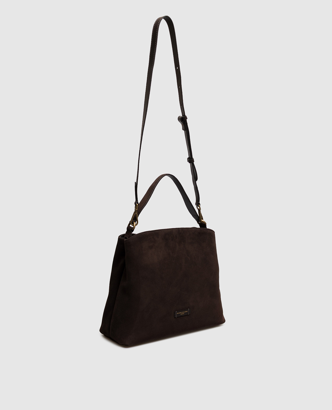 Brown suede bag FIONA Gianni Chiarini 3