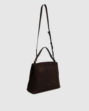 Gianni Chiarini Brown suede bag FIONA BS12486CMPTY