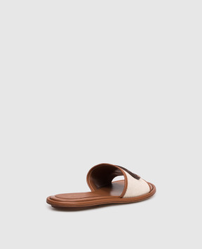 Sergio Rossi Beige Surge flip-flops B15350MFL432