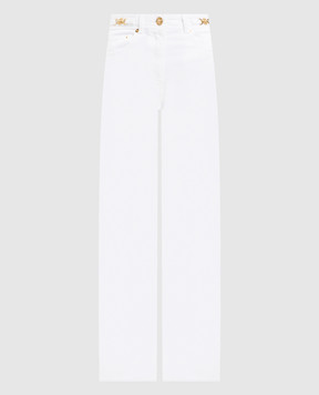 Versace White jeans with a patch 10137451A08570
