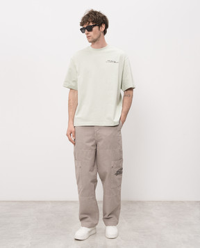 Off-White Green T-shirt Type Arrow 44MAA120S26J00S