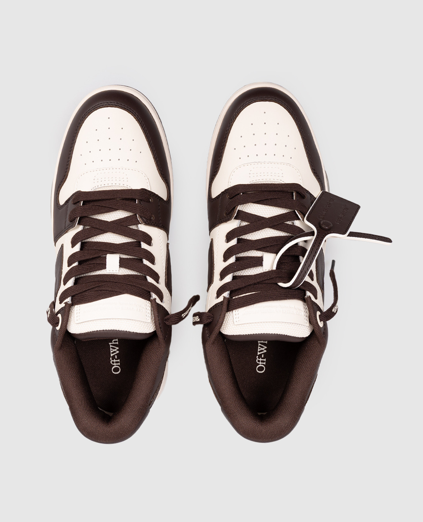 

Out Of Office brown leather sneakers Off-White
